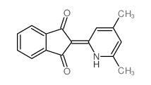 2-(4,6-dimethyl-1H-pyridin-2-ylidene)indene-1,3-dione Structure