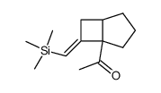 (E)-1-(7-((trimethylsilyl)methylene)bicyclo[3.2.0]heptan-1-yl)ethan-1-one Structure