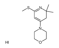 4-(2,2-dimethyl-6-(methylthio)-2,3-dihydropyridin-4-yl)morpholine hydroiodide结构式