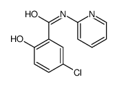 5-chloro-2-hydroxy-N-pyridin-2-ylbenzamide Structure