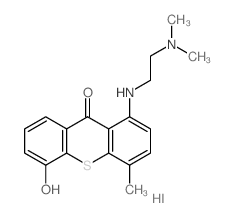 1-(2-dimethylaminoethylamino)-5-hydroxy-4-methyl-thioxanthen-9-one structure