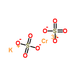 CHROMIUM POTASSIUM SULFATE 12HYDR Structure