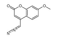 4-(diazoniomethylidene)-7-methoxychromen-2-olate图片