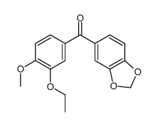 METHANONE, 1,3-BENZODIOXOL-5-YL(3-ETHOXY-4-METHOXYPHENYL)-结构式