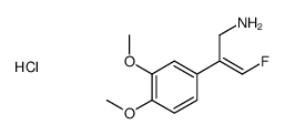 (E)-2-(3,4-dimethoxyphenyl)-3-fluoroprop-2-en-1-amine,hydrochloride结构式