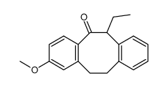 6-ethyl-11,12-dihydro-2-methoxydibenzo(a,e)cycloocten-5(6H)-one结构式