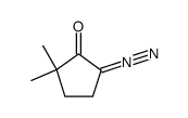 5-diazo-2,2-dimethylcyclopentan-1-one结构式