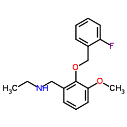 N-(2-((2-FLUOROBENZYL)OXY)-3-METHOXYBENZYL)ETHANAMINE structure