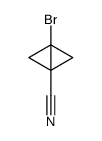 3-bromobicyclo[1.1.0]butane-1-carbonitrile结构式