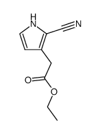 ethyl 2-cyanopyrrole-3-acetate Structure