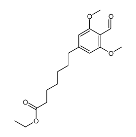 ethyl 7-(4-formyl-3,5-dimethoxyphenyl)heptanoate Structure