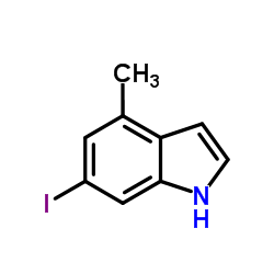 6-Iodo-4-methyl-1H-indole结构式