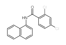 2,4-dichloro-N-naphthalen-1-yl-benzamide结构式