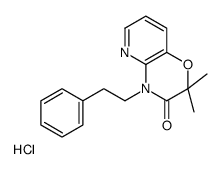 2,2-dimethyl-4-(2-phenylethyl)pyrido[3,2-b][1,4]oxazin-3-one,hydrochloride结构式