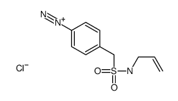 4-(prop-2-enylsulfamoylmethyl)benzenediazonium,chloride结构式