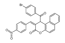 1-(4-Bromo-benzoyl)-2-[1-(4-nitro-phenyl)-meth-(Z)-ylidene]-1,2-dihydro-benzo[f]chromen-3-one Structure