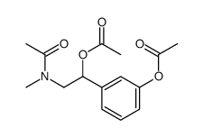 [3-[2-[acetyl(methyl)amino]-1-acetyloxyethyl]phenyl] acetate Structure