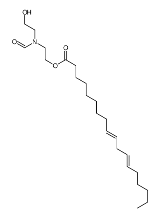 2-[formyl(2-hydroxyethyl)amino]ethyl (9Z,12Z)-octadeca-9,12-dienoate结构式