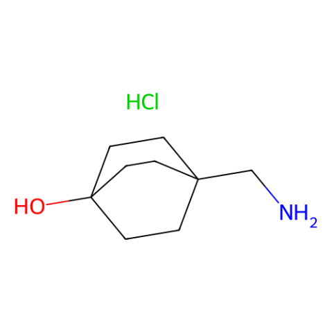 4-(aminomethyl)bicyclo[2.2.2]octan-1-ol;hydrochloride结构式