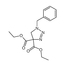 1-benzyl-4,4-bis(ethoxycarbonyl)-4,5-dihydro-1,2,3-triazole结构式