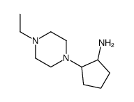 2-(4-ethylpiperazin-1-yl)cyclopentan-1-amine结构式