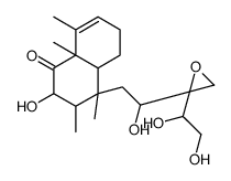4-{2-[2-(1,2-Dihydroxyethyl)-2-oxiranyl]-2-hydroxyethyl}-2-hydrox y-3,4,8,8a-tetramethyl-3,4,4a,5,6,8a-hexahydro-1(2H)-naphthalenon e Structure
