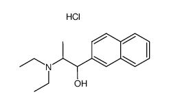 2-Diethylamino-1-naphthalen-2-yl-propan-1-ol; hydrochloride Structure