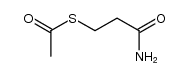 S-(3-amino-3-oxopropyl)ethanethioate结构式