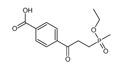 4-{3-[(ethyloxy)(methyl)phosphoryl]propanoyl}benzoic acid结构式