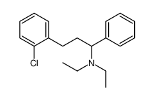 3-(2-chlorophenyl)-N,N-diethyl-1-phenylpropan-1-amine structure