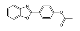 [4-(1,3-benzoxazol-2-yl)phenyl] acetate结构式