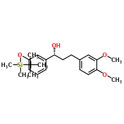 (R)-1-(3-((tert-butyldimethylsilyl)oxy)phenyl)-3-(3,4-dimethoxyphenyl)propan-1-ol structure