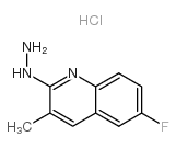 6-Fluoro-2-hydrazino-3-methylquinoline hydrochloride structure