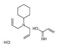 N,N-bis(prop-2-enyl)cyclohexanamine,prop-2-enamide,hydrochloride结构式