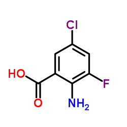 2-Amino-5-chloro-3-fluorobenzoic acid Structure