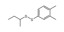 sec-butyl 3,4-dimethylphenyl disulfide Structure