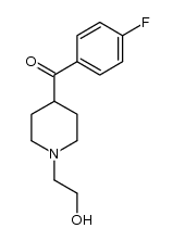 4-(4-fluorobenzoyl)-1-(2-hydroxyethyl)piperidine结构式