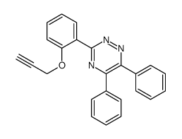 5,6-diphenyl-3-(2-prop-2-ynoxyphenyl)-1,2,4-triazine结构式