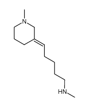 1-Methyl-3-(5-methylamino-pentyliden)piperidin结构式