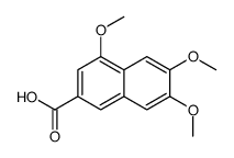 4,6,7-三甲氧基-2-萘羧酸结构式