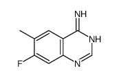 7-fluoro-6-methylquinazolin-4-amine structure