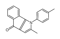 2-methyl-1-(4-methylphenyl)indeno[1,2-b]pyrrol-4-one结构式