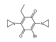 2,5-bis(aziridin-1-yl)-3-bromo-6-ethylcyclohexa-2,5-diene-1,4-dione Structure