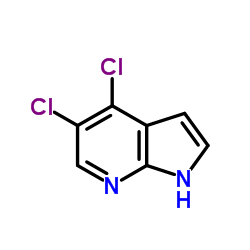 4,5-二氯-1H-吡咯并[2,3-b]吡啶结构式