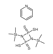 2,4-dimercapto-2,4-dithioxo-1,3-bis(trimethylsilyl)-1,3-diaza-2λ5,4λ5-diphosphetidine Structure