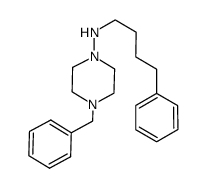 4-benzyl-N-(4-phenylbutyl)piperazin-1-amine Structure