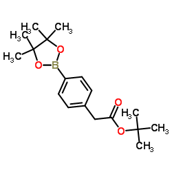 tert-butyl 2-(4-(4,4,5,5-tetramethyl-1,3,2-dioxaborolan-2-yl)phenyl)acetate structure