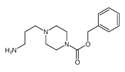 4-(3-氨基丙基)哌嗪-1-羧酸苄酯结构式