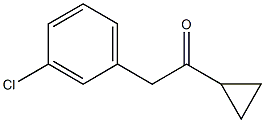 2-(3-CHLOROPHENYL)-1-CYCLOPROPYLETHAN-1-ONE结构式