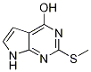 2-(METHYLTHIO)-7H-PYRROLO[2,3-D]PYRIMIDIN-4-OL Structure